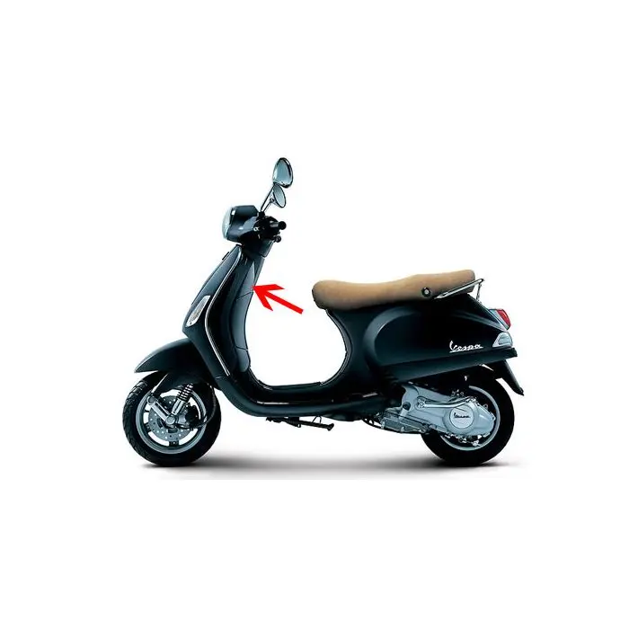 Beinschutz schwarz graphite 79/A Vespa LX