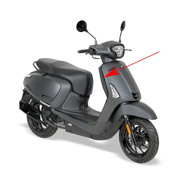 Kymco Original Zierleiste Beinschild rechts hochglanzschwarz 64313-acc1-e10-n1p