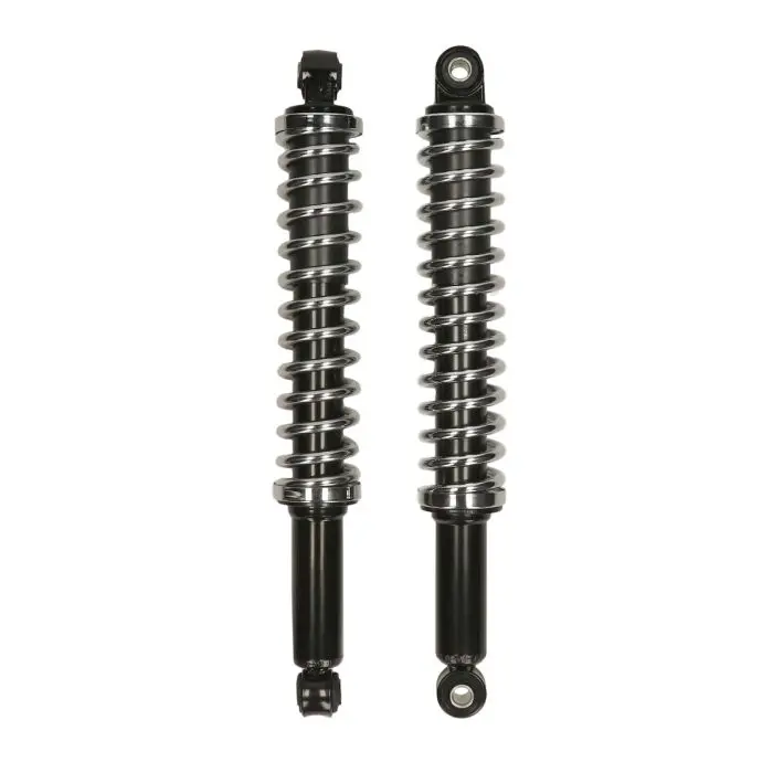 اصل ماڈل 360mm کریڈلر سیاہ/کروم شاک ایبزوربر سیٹ — 2 ویو