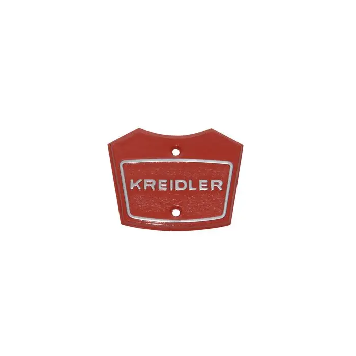 Scheinwerfergehäuse-Platte und Logo rot Kreidler