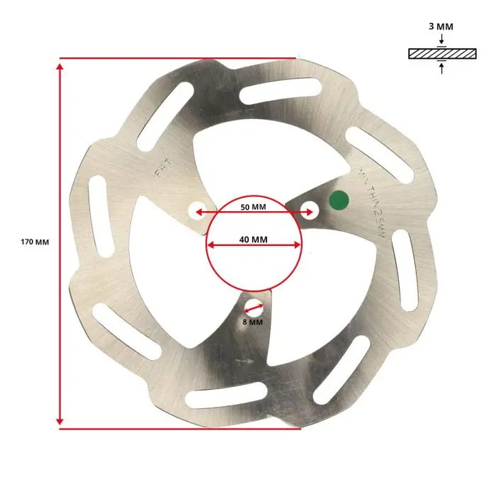 푸조(Peugeot) 오리지널 170 mm 루딕스(Ludix) 12인치 브레이크 디스크 771471