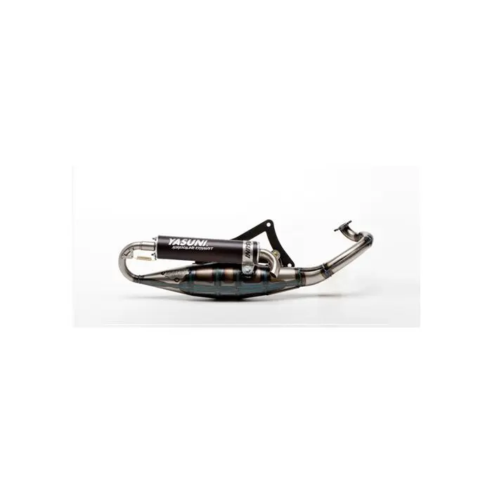 Yasuni Cross ML 50ccm Auspuff vernickelt für Rieju 50 MRT pro (Hochdurchgang) (violette Schalldämpfer) -tub807tf-d57