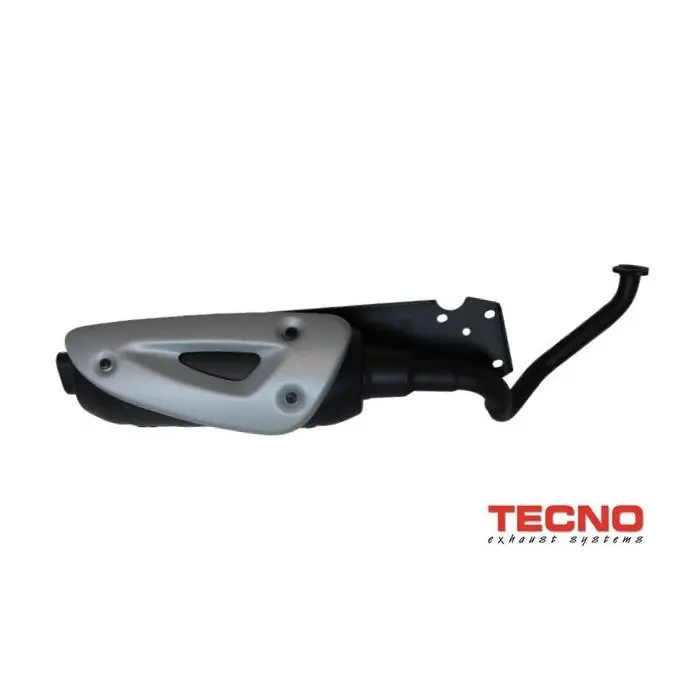 Tecno Fox2003 Standard gerader schwarzer Schalldämpfer — Ansicht 2