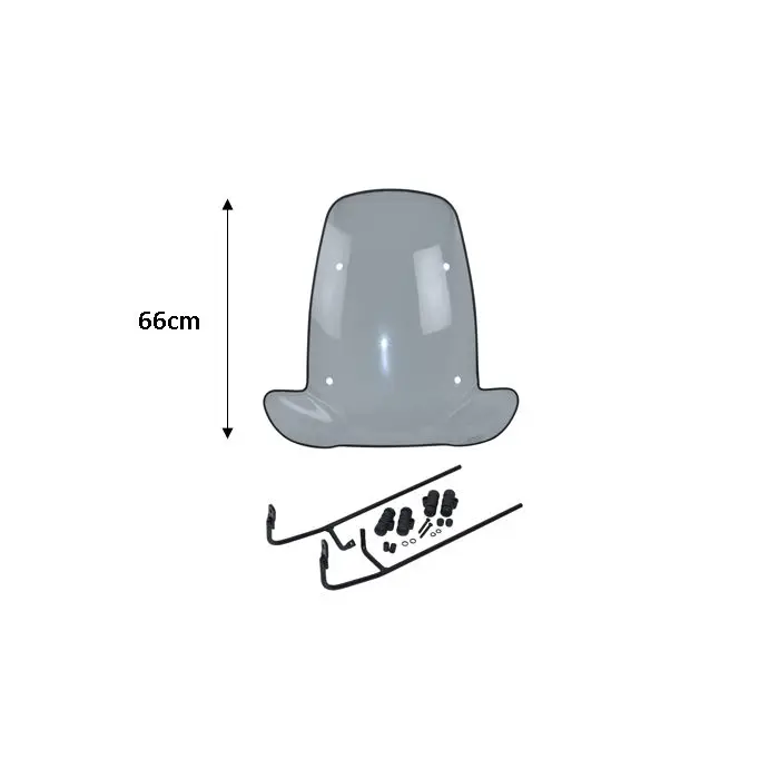 Windschild Peugeot original Montagesatz hoch 66cm getönt 745421