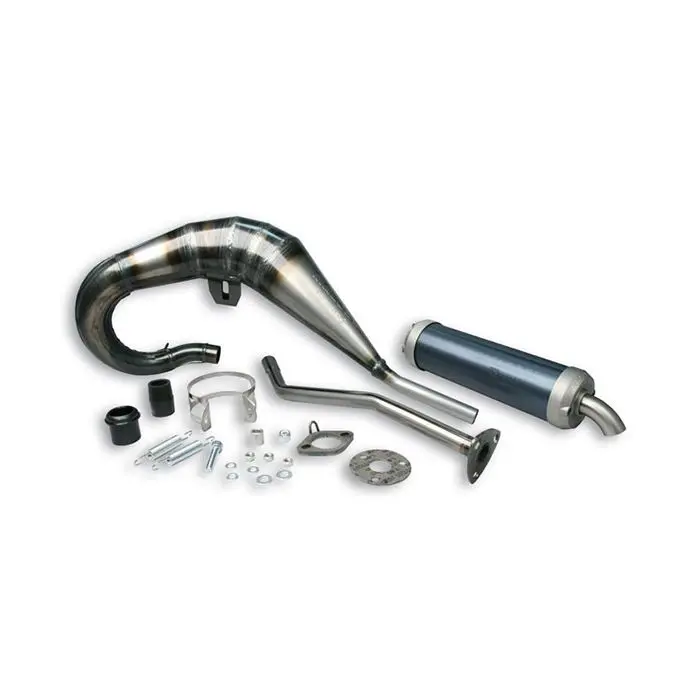 머플러 Malossi MHR 레플리카 Euro 4 왼쪽 화이트/알루미늄 Aprilia RX50 Senda Senda DRD Pro 3212668