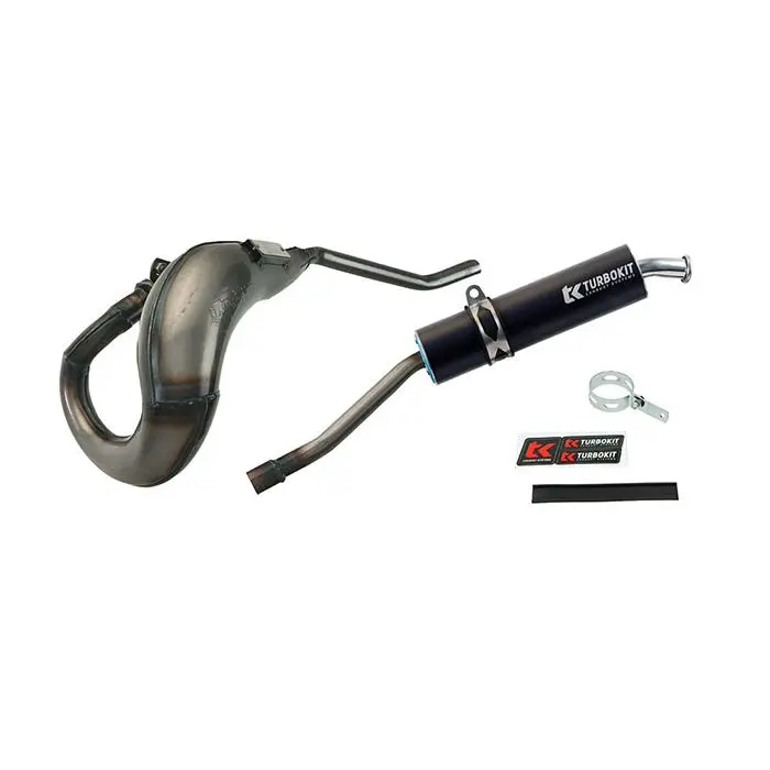 Turbokit 電子認証 左側 サイレンサー 07-2018 クリア/ブラック Senda SX