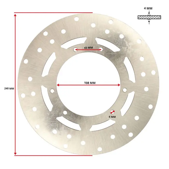 DMP Bremsscheibe 240 mm für Senda DRD Senda OT