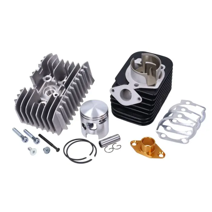 Válec Pinasco 80cc s hlavou válců Piquet 12 a víkem, osa pístu 12mm — pohled 2