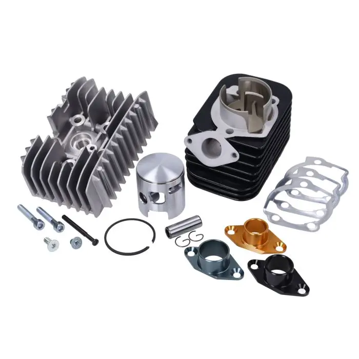 Cylindre Pinasco 80 cc avec culasse Piquet 12 et tête pour piston axe 12 mm