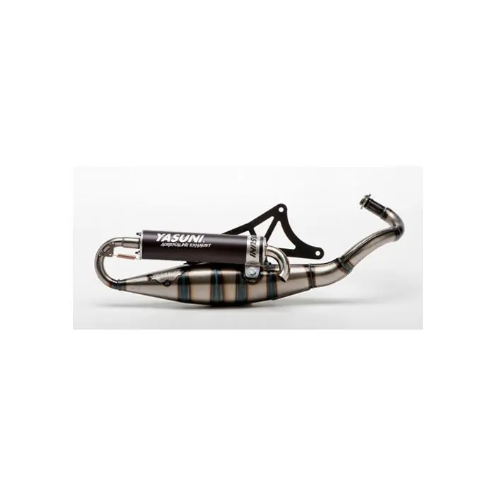 échappement Yasuni yasuni-R noir sco piaggio 2t, zip 2t, Runner, typhoon, nrg tub420b