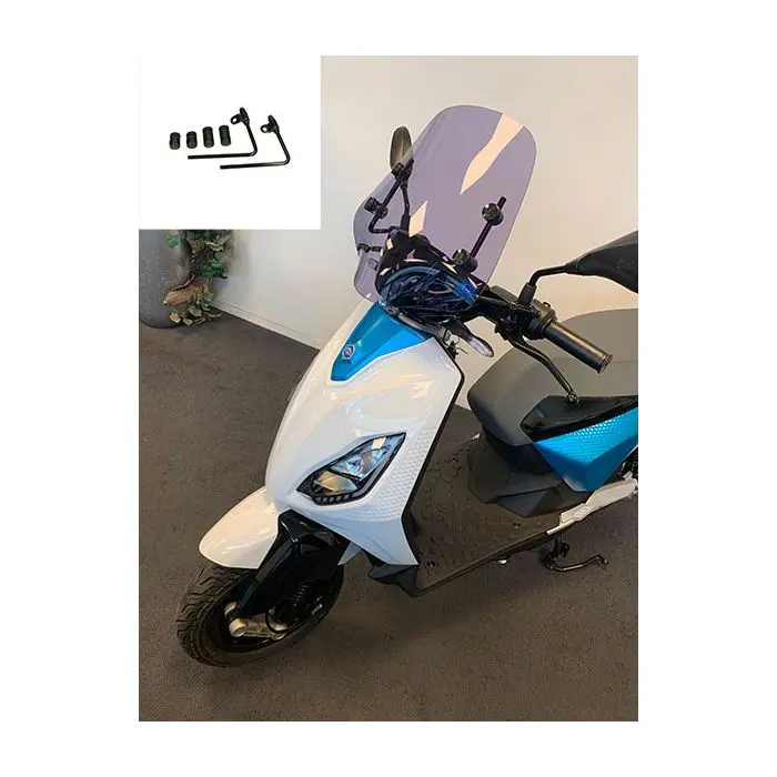 Para-brisa Regia com kit de montagem fumê baixo Piaggio 1