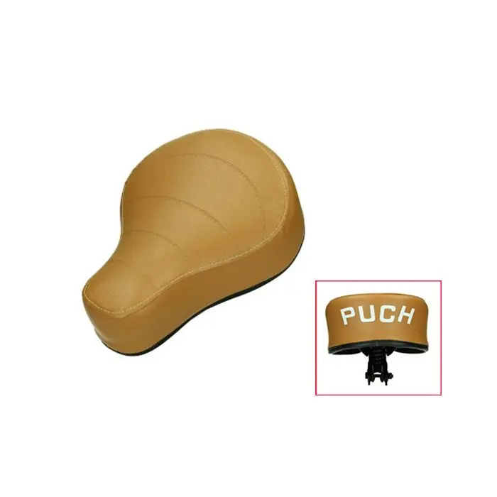 Selle Puch Maxi avec logo Camel marron
