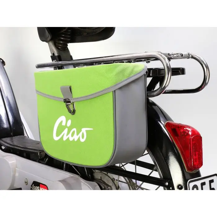 Sivulaukku Moto-Nostra harmaa/vihreä ciao — näkymä 4