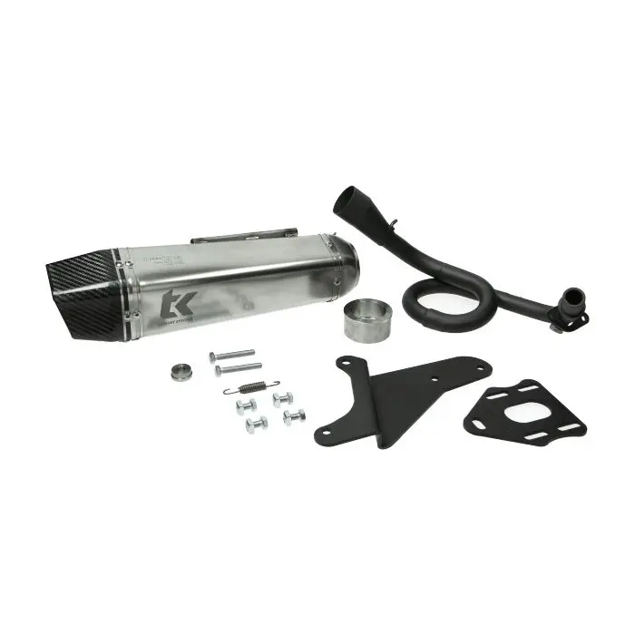Turbokit Euro-5 GP PRO iGet 50cc Alu/Carbon Schalldämpfer für Piaggio Primavera Sprint Vespa