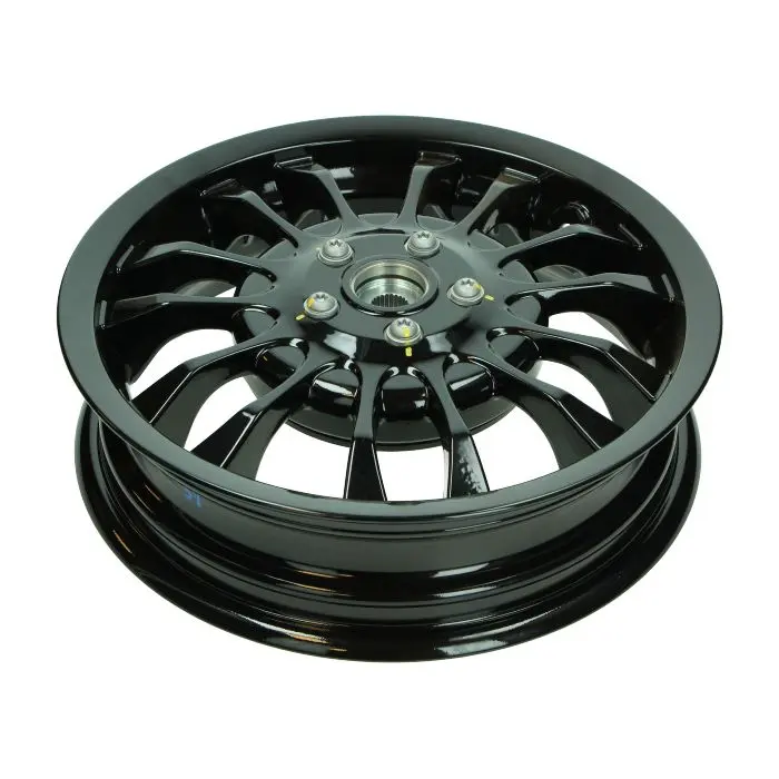 Piaggio 純正 リアホイール ユーロ2/4/5 300x12 ブラック sprint sport、sprint 125 4t、sprint 150 4t 1c00499100090