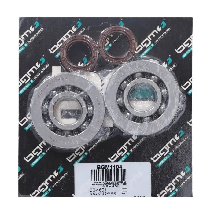 بی جی ایم bgm1104 ڈریگسٹر، ہیکساگون 125cc، رنر 125cc، اسکیپر 125cc، ایس آر 125/200، رنر 180cc 2t کرینک شافٹ بیئرنگز اور سیلز