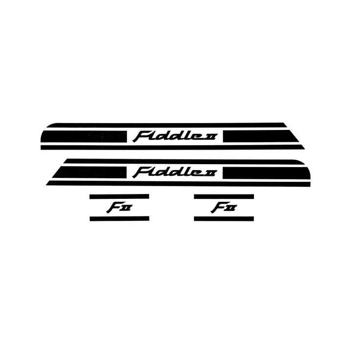Dekorační sada Sym originální zadní černá fiddle 2 stickerset-f2-black