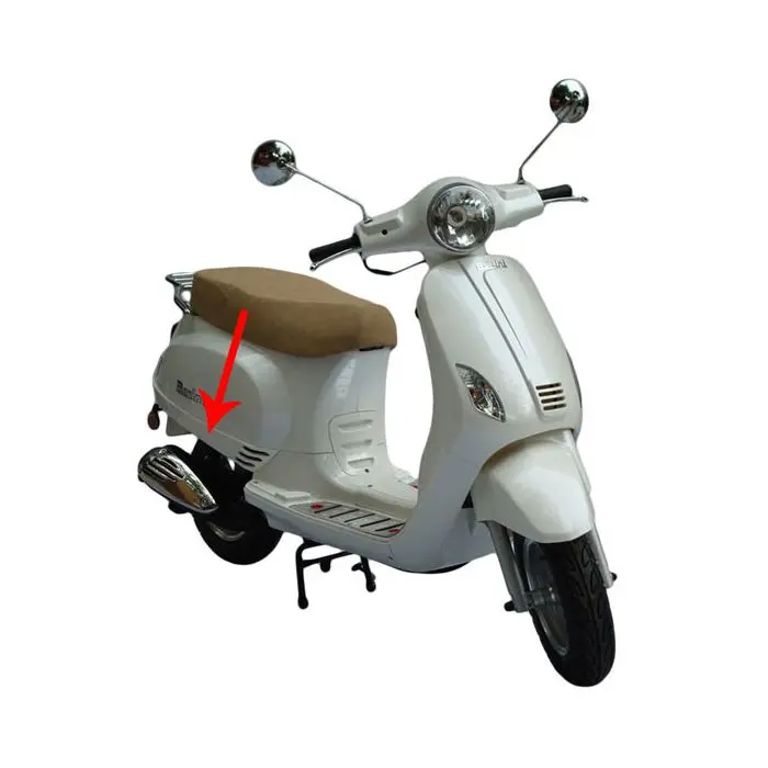 लोअर फेयरिंग राइट साइड कवर व्हाइट चाइना LX/नेपल्स VX50