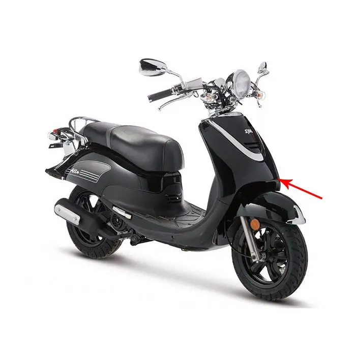 Sprednja maska Sym original Cello/Allo črna 64301-z4a-000-kg