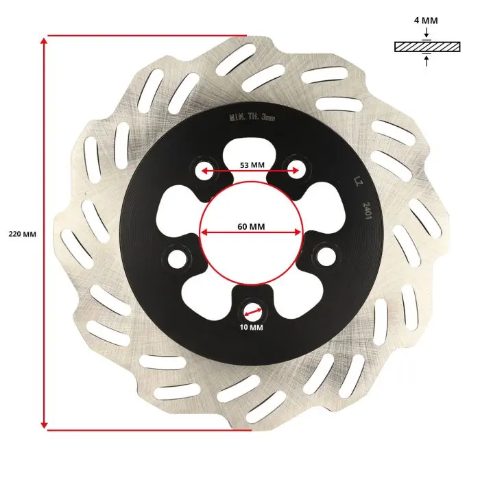 Sym بریک ڈسک 225 mm سامنے/پیچھے SR 45121-ATE-000
