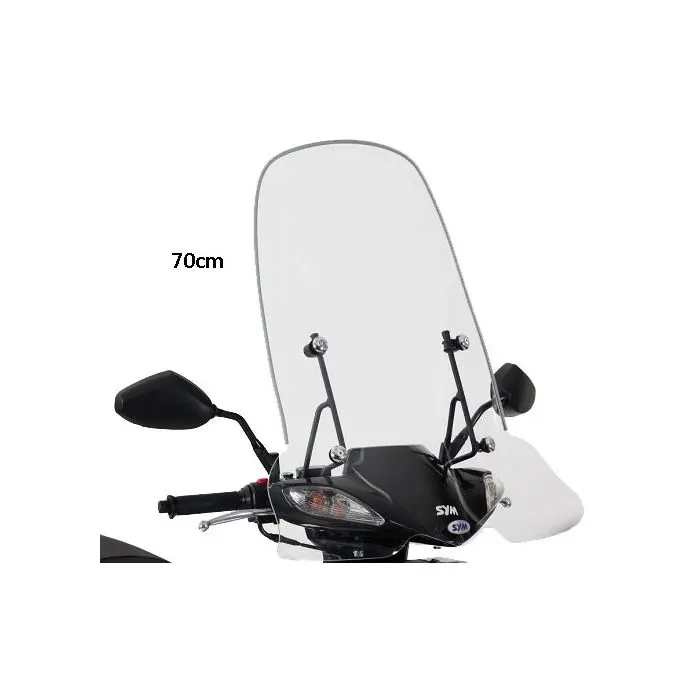 Kaca Depan Sym Original jet4-4t SR SY530-ATA-00L 70cm Jernih dengan Kit Pemasangan Tinggi