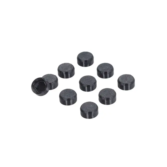Capuchon BGM fixateur couvercle de transmission M6 noir 10pcs Piaggio Vespa MN1077X