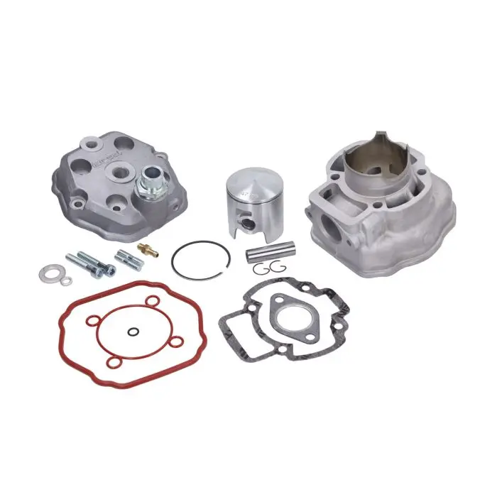 Sylinder med topp Airsal aluminium nikasil 47,6 mm Piaggio LC — vinkel 9