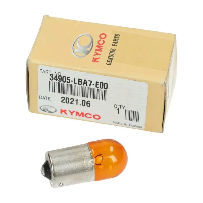 Lampe 12V BAU15 10W orange Kymco Original