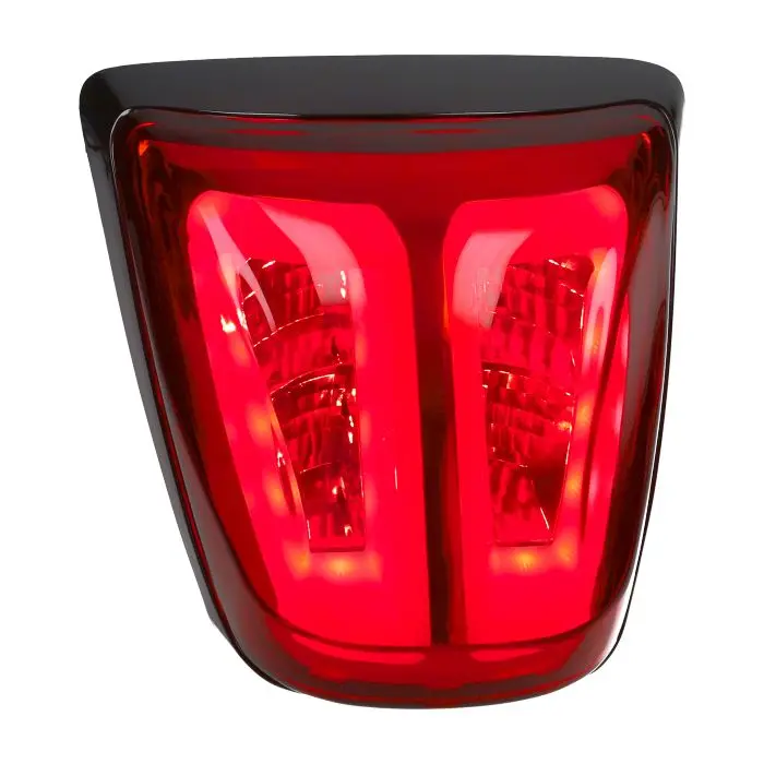 Rückleuchte Power1 Rohr rot/glänzend schwarz E-Genehmigung Primavera Sprint