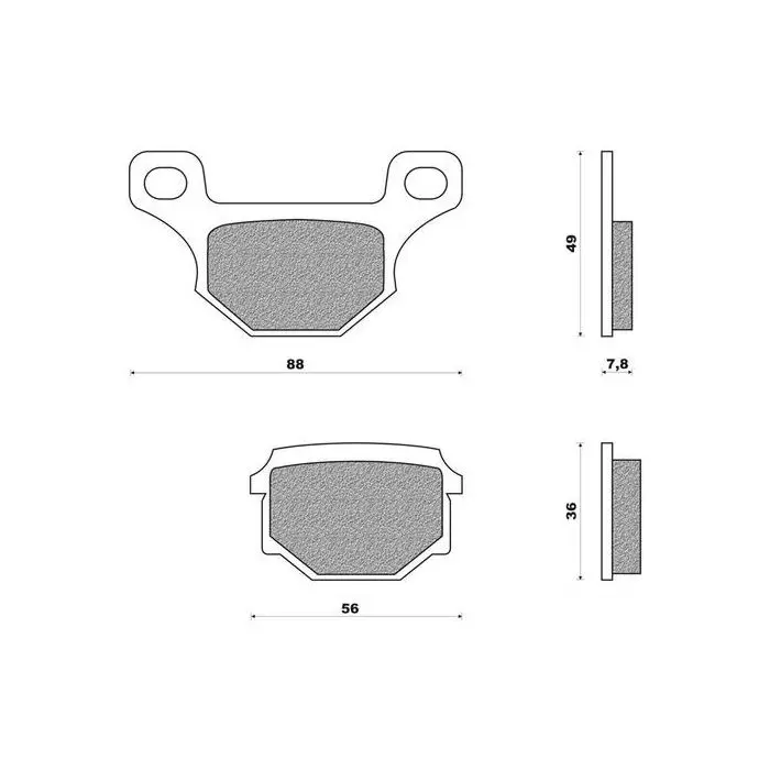 Спирачна накладка Newfren 507 GPR Rieju RS2 RS50 FD0077
