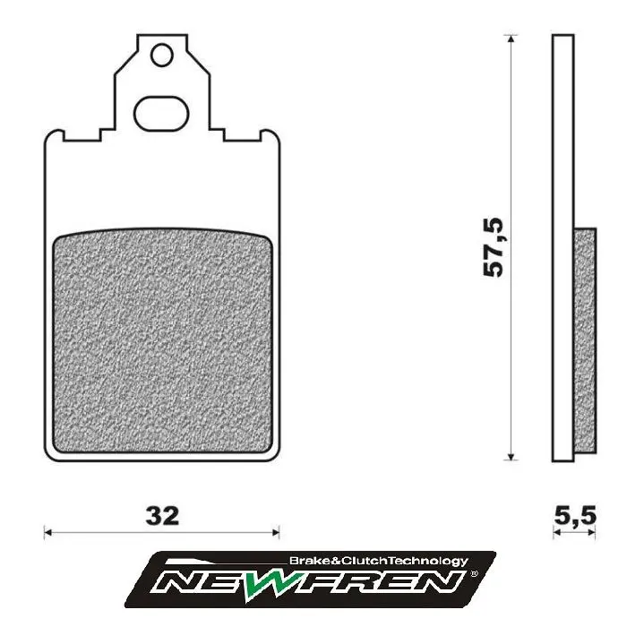 بریک پیڈ نیوفرین af1, dt50r, f12 rst, f15, ریڈ روز, ریوائیول, توارگ, ینگسٹر fd0098