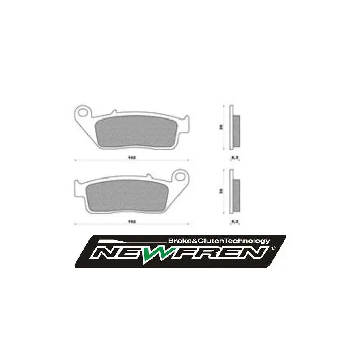 Plaquette de frein Newfren adv350, BMW C sport 650 ie 4T LC (euro 4) va2016, sh300, sh350, burgman 650, geopolis, grand dink fd0132