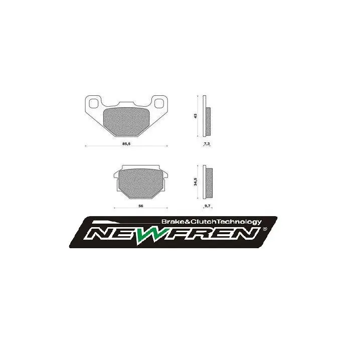 نیوفرین اسکواب ایس وی وینٹی لیٹڈ اینٹی سکیڈ بریک پیڈ FD0165