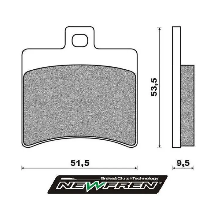نیوفرین SR2000 SR2000 ڈائی ٹیک FD0267 بریک پیڈ
