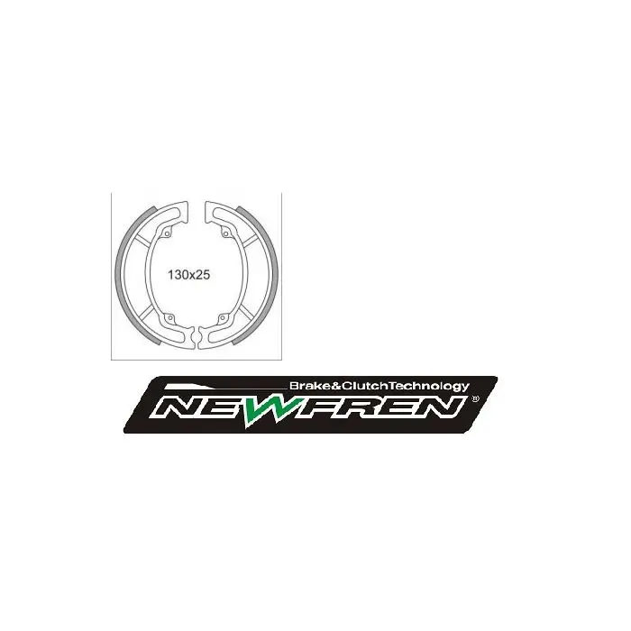 নিউফ্রেন 125x25 মিমি ব্রেক শু হন্ডা PCX 125 SH 125 CBF 125 (GF1316)