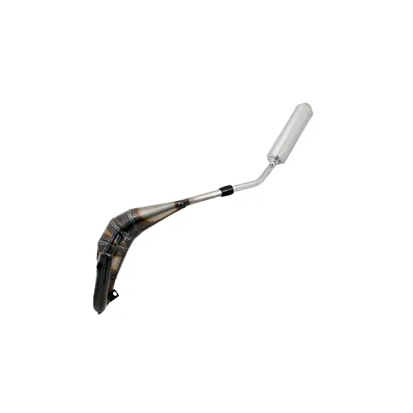 Pot d'échappement soudé Evok Iron Pipe avec silencieux Shorty Aluminium et Inox pour HM CRE Baja/Six Compétition - CRM Dérapage 50 07-09