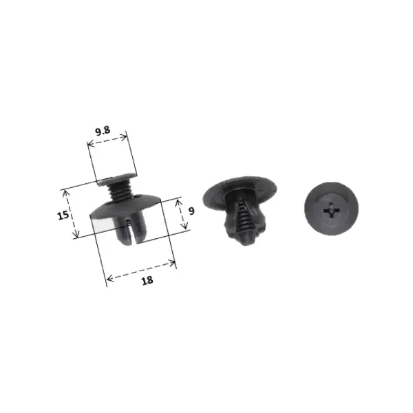Rivet plastique RMS Suzuki 09409-07344-000