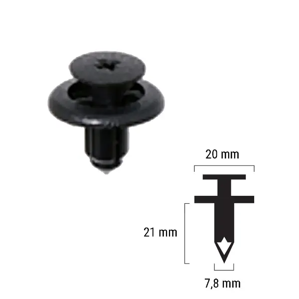 Plastový nýt RMS Honda 90684-MBG-000