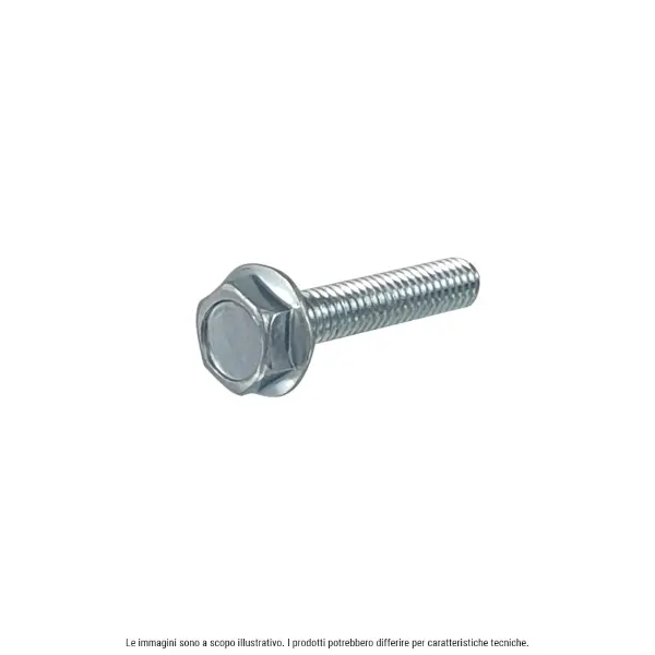 Vis à tête hexagonale galvanisée RMS avec collerette M5X12