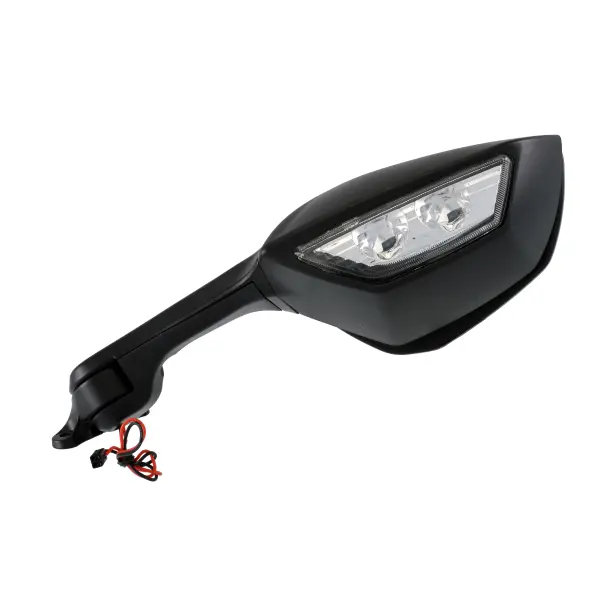 Adaptierbarer linker Rückspiegel schwarz Kawasaki Ninja ZX-10 R 2011-2015 (OE 560010288) CE-geprüft