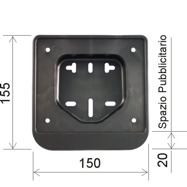 Nummerpladeholder europæisk RMS Classic