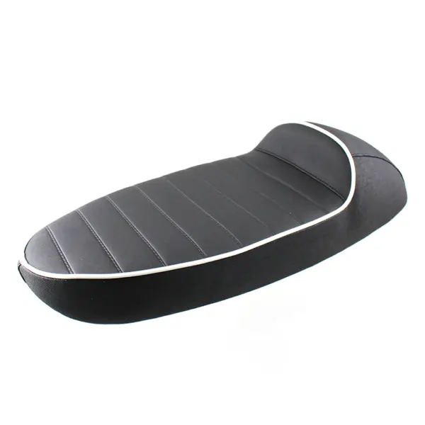 Selle sportive avec revêtement noir et bordure blanche pour pk50-125 s-xl PK0695.2