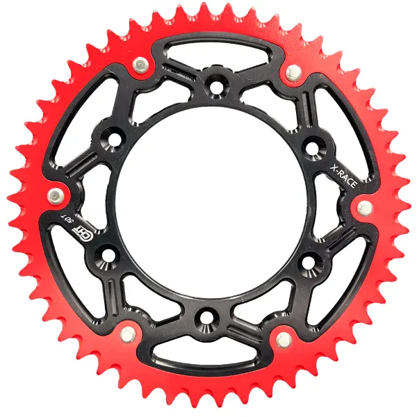 Bakdrivhjul Chiaravalli 2158-48 X-RACE Rød-Svart