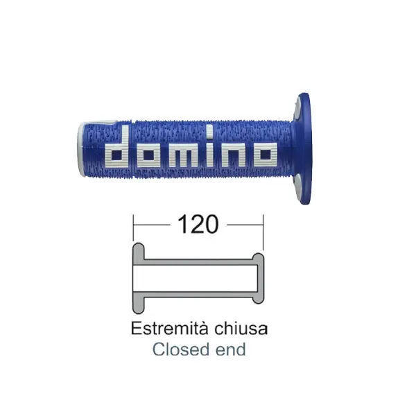 오프로드 그립 DOMINO 블루/화이트