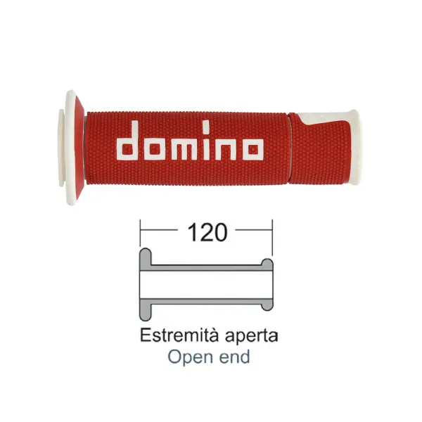 غطية مقبض Domino A450 أحمر/أبيض — المنظر 4