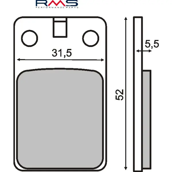 RMS Malaguti F12 Phantom 50cc 有机材质刹车片