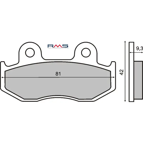 Organische Bremsbeläge RMS Honda Sh 125-150cc