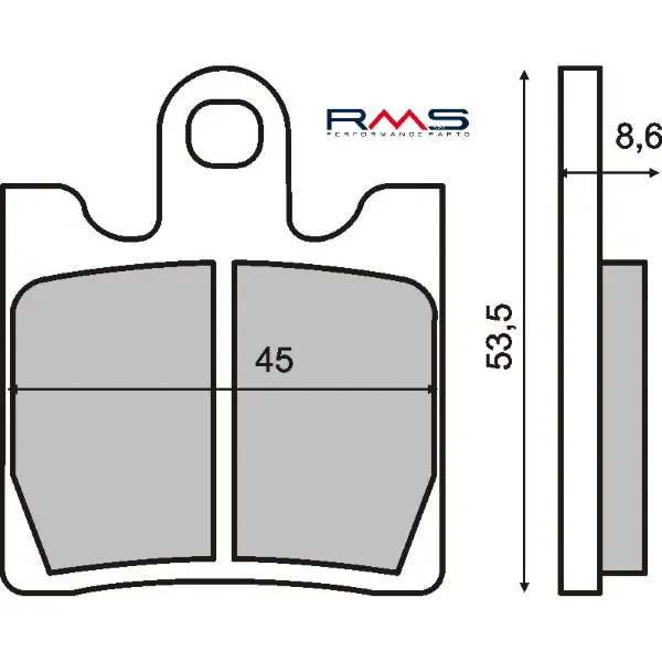 Plaquettes de Frein Organiques RMS Suzuki Burgman 250cc
