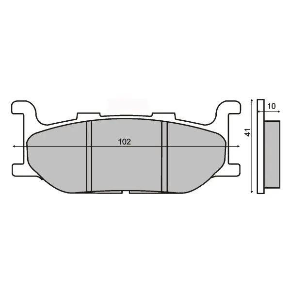 Plaquettes de frein frittées Sinter-Tech RMS Yamaha Majesty 400
