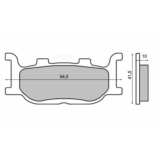 Plaquettes de frein frittées Sinter-Tech Yamaha TDR 125cc
